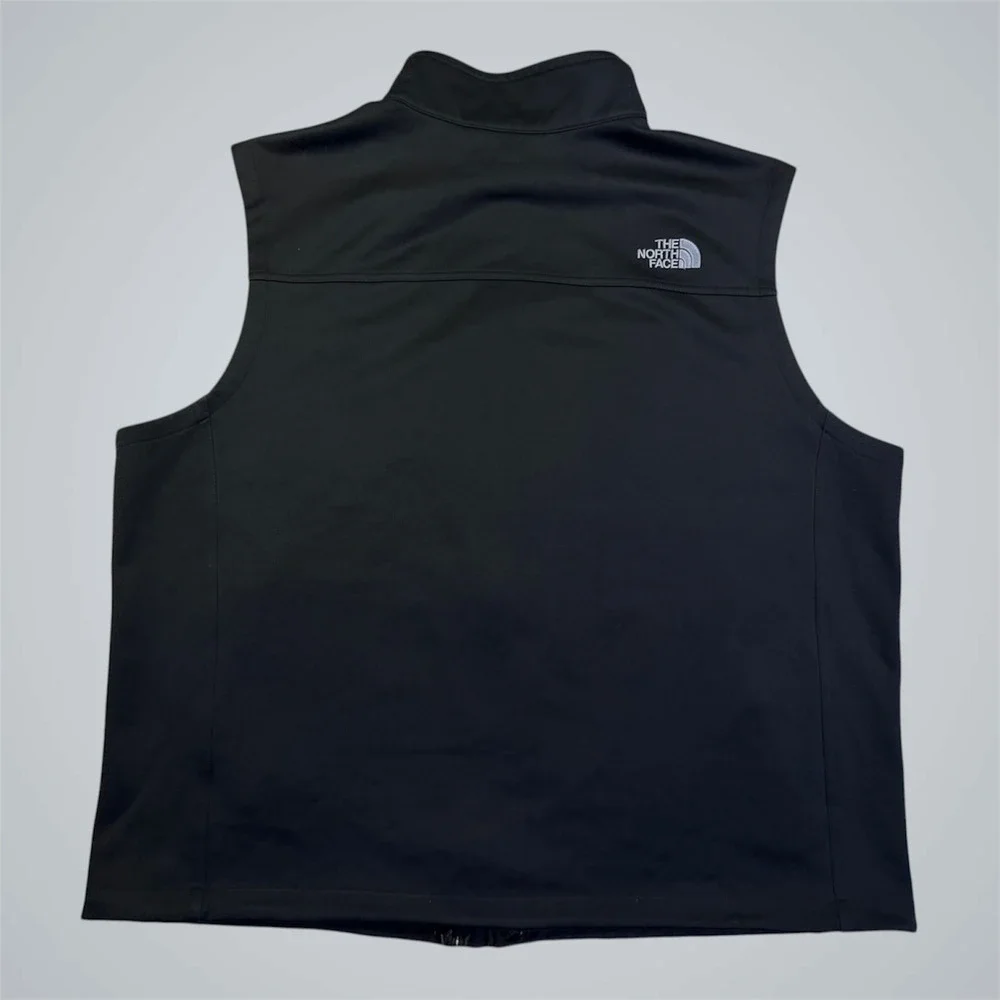 The North Face Mens Cadillac Softshell Vest Black Full Zip Jacket 2XL NF0A3LGZ
